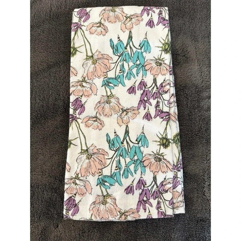 Badgley Mischka‎ Floral Kitchen Dish Towels (2) Waffle Spring Easter Cottagecore